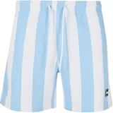 URBAN CLASSICS Pattern Badeshorts Batlic Blue Bar Stripe 3XL
