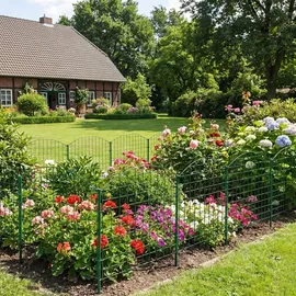 prestige home living outdoor Teichzaun Oberbogen 390 x 79 cm Dunkelgrün/Stahl