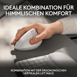 Logitech Wave Keys ergonomisch, Bluetooth, Tastatur, Sonstiges, kabellos, Weiß