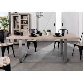 Massivmoebel24 Mango 160 x 90 x 76 cm weiß