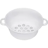 RIESS Gemüsesieb Ø 26 cm 11,5 cm Emaille weiß