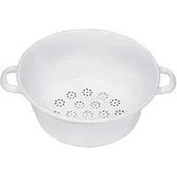 RIESS Gemüsesieb Ø 26 cm 11,5 cm Emaille weiß