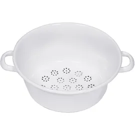 RIESS Gemüsesieb Ø 26 cm 11,5 cm Emaille weiß