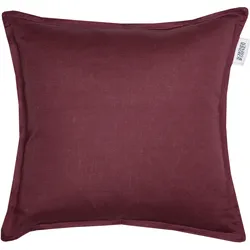 Kissenbezug "Lino", rot (burgund), B:38cm L:38cm, Leinen, Baumwolle, Leinen, Baumwolle, SCHÖNER WOHNEN-KOLLEKTION, Kissenbezüge, aus hochwertigem, natürlichem Materialmix