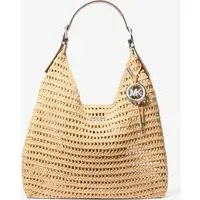 Michael Kors Nolita Large Schultertasche Natur/Beige