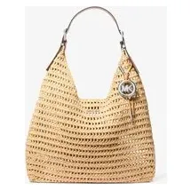 Michael Kors Nolita Large Schultertasche Natur/Beige