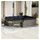 vidaXL Gartensofa-Set 11-tlg. grau Polyrattan