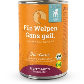 HERRMANN'S | Bio Gans mit Spinat und Kartoffel | Selection Puppy | x 400 g