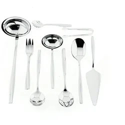 Almina 84 teiliges Besteckset mit Design Essbesteck Edelstahl 18/10 für 12 Personen