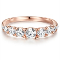 Trilani Ring Sterling Silber Zirkonia in Roségold Ringe Damen