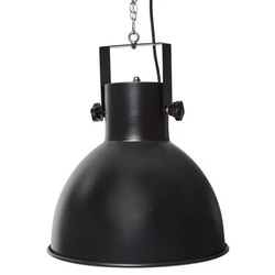 Perel Terrassen-Heizstrahler, 1500 W, Carbon, Deckenmontage, Kette, 1 Heizstufe, spritzwassergeschützt, industrieller Look, Metall, Schwarz