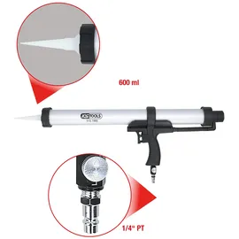 KS Tools Druckluft-Kartuschen-Pistole 600 ml (515.1985)