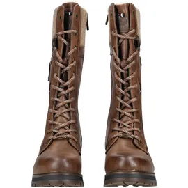 Mustang SHOES Schnürstiefel in dunkelbraun, | Gr.: 39