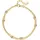 Jobo 2-reihig Armband goldfarben 21 cm