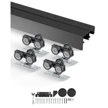 Vevor Schiebetürbeschlag Doppelschienen Aluminium 1219 mm