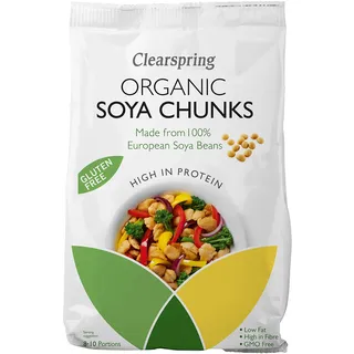 CLEARSPRING WHOLEFOODS Bio Soya Chunks (1 Stück), 200 g