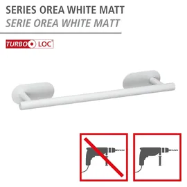 Wenko Handtuchstange Turbo-Loc® Badetuchstange Uno Orea White matt, 40 cm
