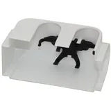 Simplex Designverkleidung für Anschlussarmatur / Multiblock, links, weiß