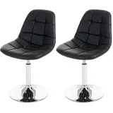 MCW Esszimmerstuhl A60 Kunstleder schwarz 2er Set