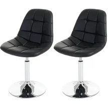 MCW Esszimmerstuhl A60 Kunstleder schwarz 2er Set
