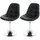 MCW Esszimmerstuhl A60 Kunstleder schwarz 2er Set