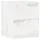 Homcom Nachtschrank Weiß, Holzwerkstoff, 40x48x40 cm, Hochglanzweiß