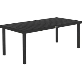 Outsunny Gartentisch 190 x 90 x 74 cm Schwarz