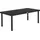 Outsunny Gartentisch 190 x 90 x 74 cm Schwarz