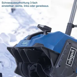SCHEPPACH Schneefrase BC-SNB410-X 2x20v Mit 2x 4,0ah Akkus Doppelladegerat Ixes Scheppach