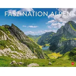 Heye Monats-Wandkalender Faszination Alpen 2025