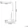 Beliani Schreibtischlampe LED Schwarz verstellbar 38 cm dimmbar Modern Cygnus