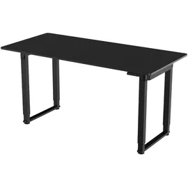 pro.tec Höhenverstellbarer Schreibtisch Kirkkonummi 160x75cm Schwarz [pro.tec]