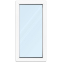 Fenster 60x120 cm, Kunststoff Profil aluplast IDEAL® 4000, Weiß, 600x1200 mm, einteilig festverglast, 2-fach Verglasung, individuell konfigurieren