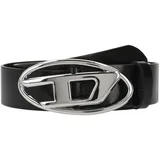 Diesel Gürtel Leder schwarz/silber 80