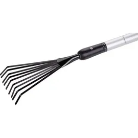 Black & Decker Black+Decker Teleskopische Gartenharke - 78-111 cm - Aluminiumstiel und Karbonstahlkopf - Rostfrei