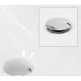 ECD Germany LuxeBath Aufsatzwaschbecken 60,5 x 36,5 cm