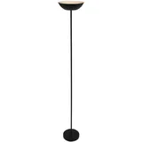 Briloner - LED Stehlampe kabellos mit Touch, stufenlos dimmbar, Akku & Lichtquelle tauschbar, Akku Stehleuchte, Wohnzimmerlampe, Deckenfluter, Standleuchte, Fluter, Dekolampe, 170 cm hoch, Schwarz