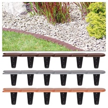DEUBA Beeteinfassung 2er-Set Braun 7,6m