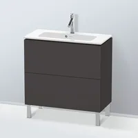 Duravit L-Cube Waschtischunterschrank, 2 Auszüge, LC667408080