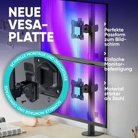 ONKRON Monitor Halterung 13-34 Zoll bis 8 kg Schwarz