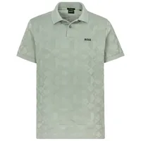 Boss Pirax Striped C 10270363 Kurzarm-poloshirt - Open Green
