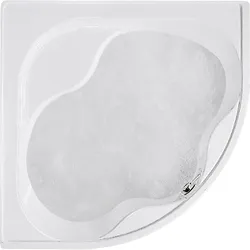 Eck-Badewanne Ember (Ausführung: Eck-Badewanne Ember 1390x400x1390mm 230l Acryl weiß)