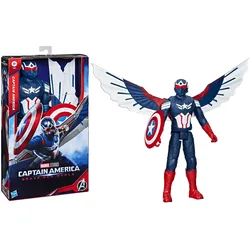 Hasbro - Marvel Studios Captain America Brave New World, Titan Hero Serie Deluxe Captain America