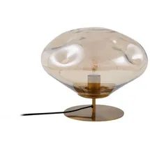 LINDBY Tischleuchte Lindby, Lelia, Beige, für Esszimmer, Glas, Design - 27.5