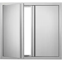 Vevor Grill-Zugangstür 660 x 610 mm Edelstahl Silber