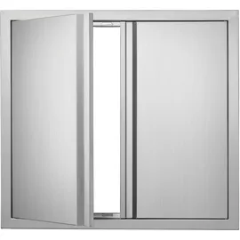 Vevor Grill-Zugangstür 660 x 610 mm Edelstahl Silber