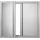 Vevor Grill-Zugangstür 660 x 610 mm Edelstahl Silber