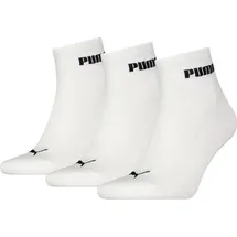 Puma Cushioned Next Quarter Socken 3er Pack Weiß 43-46