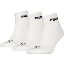 Puma Cushioned Next Quarter Socken 3er Pack Weiß 43-46