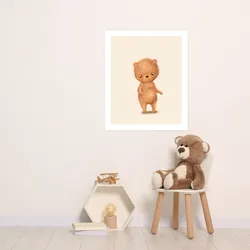 Bild mit Rahmen LÜTTENHÜTT "oder Poster, Bär", bunt (farbe bild(er): bunt), B:50cm H:70cm T:0,2cm, Papier, Bilder, HD Premium Druck